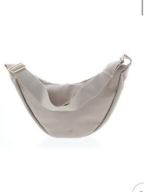 July Cream Crescent Shoulder Bag